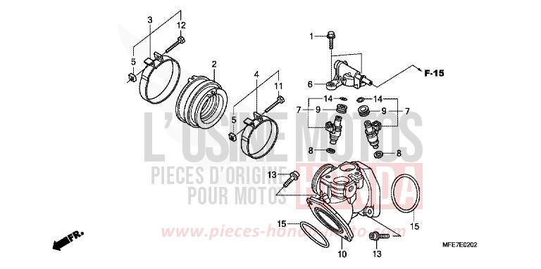 ANSAUGKRUEMMER/EINSPRITZUNG von Shadow Aero DEGITAL SILVER METALLIC (NHA30A) von 2008